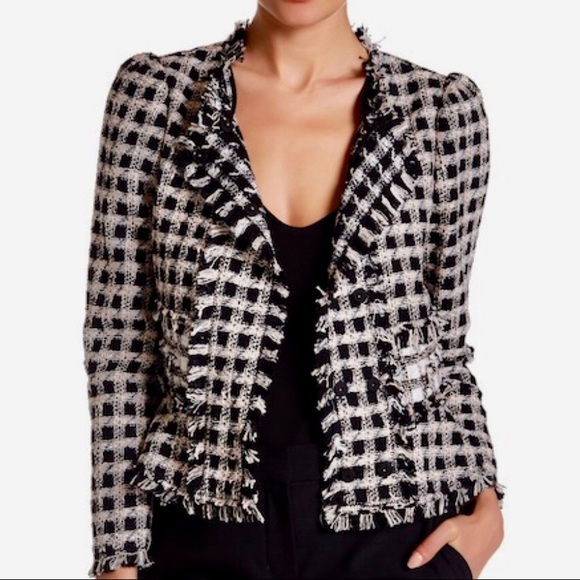 Rebecca Taylor Jackets & Blazers - Rebecca Taylor Plaid Tweed Jacket Nordstroms Sz 4